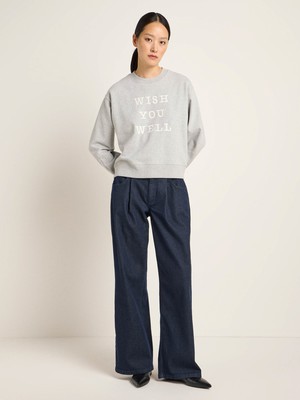 Statement sweatshirt "wish you well" (GOTS) from LANIUS