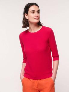 Half sleeved Sweater with structure via LANIUS