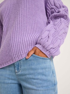 Cable-knit sweater (GOTS) from LANIUS