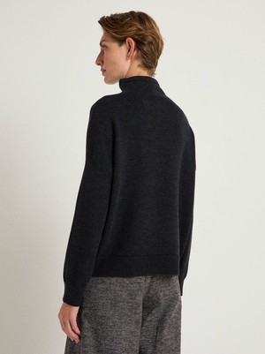 Stand-up collar sweater (GOTS) from LANIUS