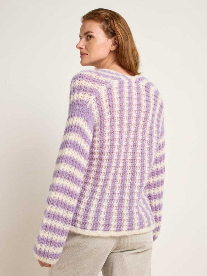 Striped sweater V-neck from LANIUS