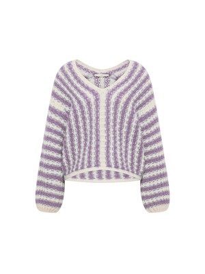 Striped sweater V-neck from LANIUS