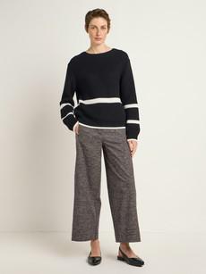 Block stripe sweater (GOTS) via LANIUS