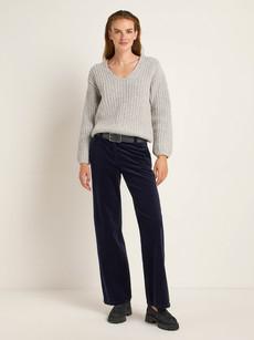 V-neck sweater (GOTS) via LANIUS