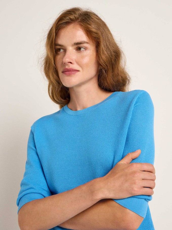 Textured half-arm jumper (GOTS) from LANIUS