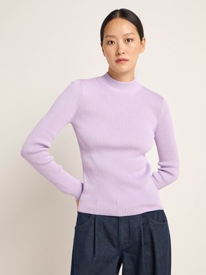 Stand-up collar sweater (GOTS) from LANIUS