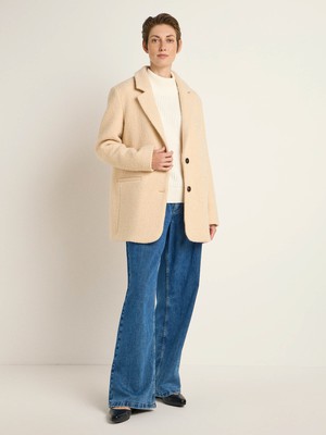 Boucle blazer coat (GOTS) from LANIUS