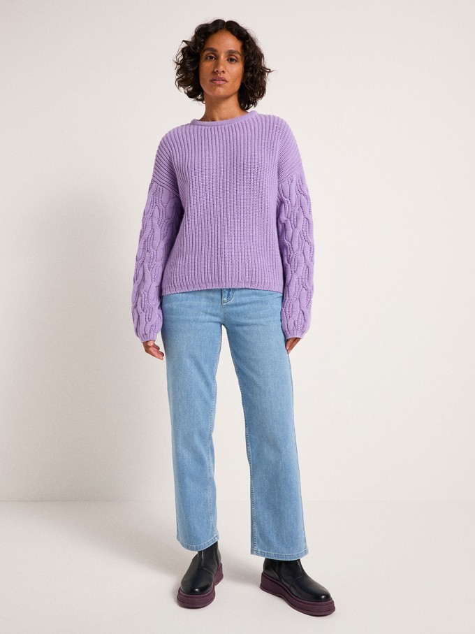 Cable-knit sweater (GOTS) from LANIUS