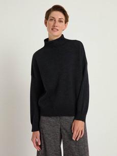 Stand-up collar sweater (GOTS) via LANIUS