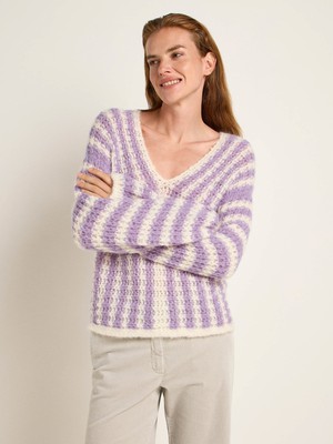 Striped sweater V-neck from LANIUS