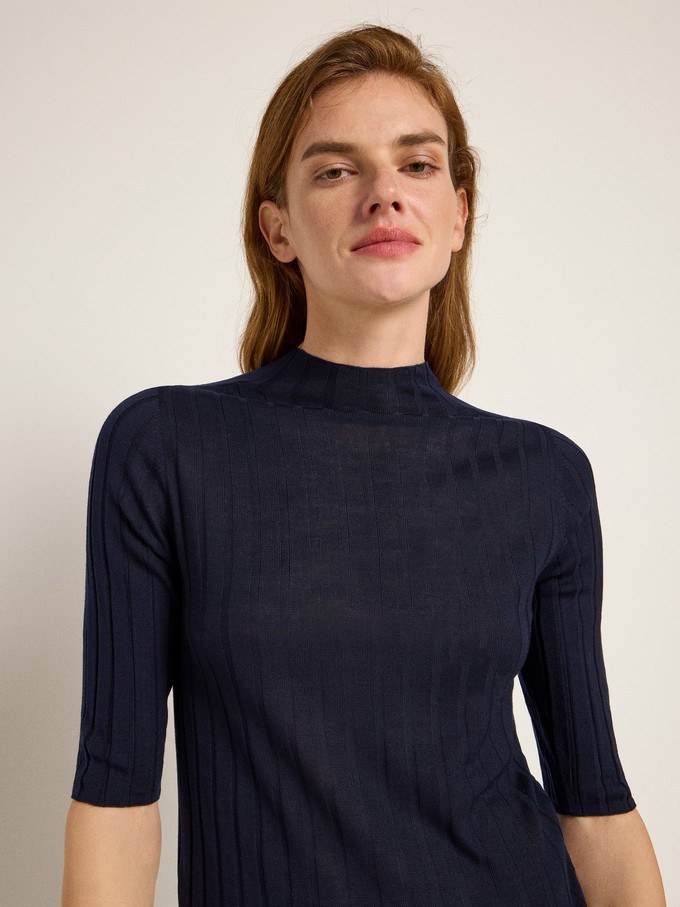 Ribbed Sweater Half Sleeve (GOTS) from LANIUS