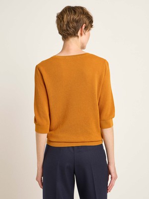 Structured half-sleeve sweater (GOTS) from LANIUS