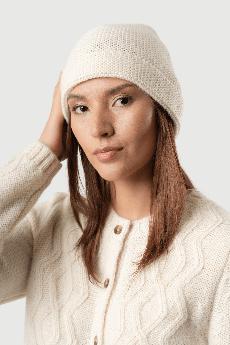 Knitted Alpaca Beanie Hat via Lavender Hill Clothing