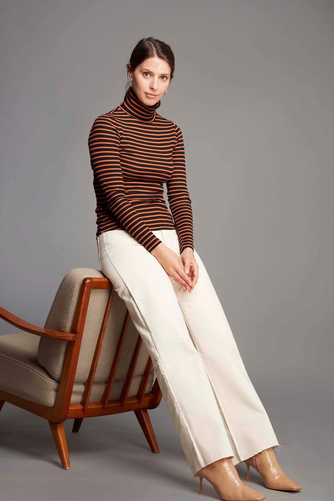 Striped Roll Neck from Lavender Hill Clothing