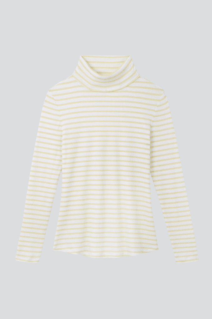 Striped Cotton Roll Neck from Lavender Hill Clothing