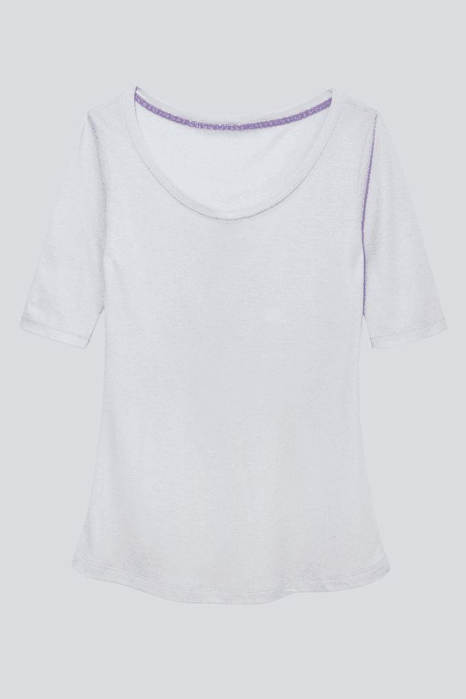 Half Sleeve Scoop Neck T-Shirt from Lavender Hill Clothing