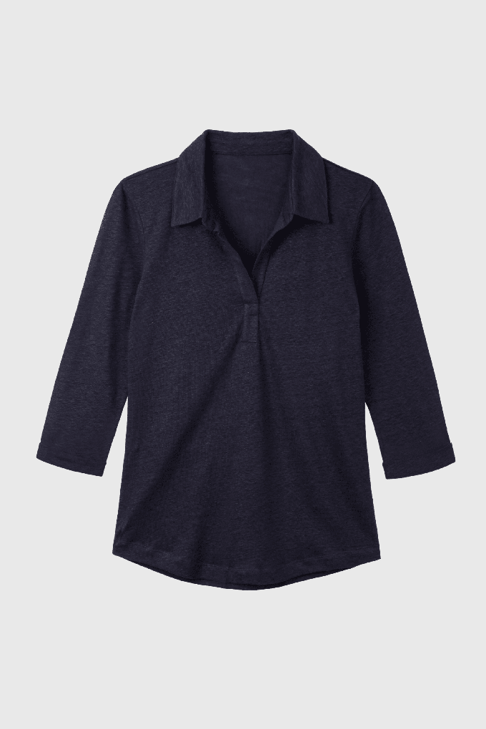 Collared Linen T-shirt from Lavender Hill Clothing