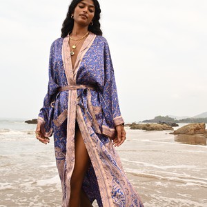 If Saris Could Talk Maxi Kimono- Rambagh Palace from Loft & Daughter