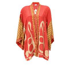 If Saris Could Talk Kimono- Abstract Paisley via Loft & Daughter