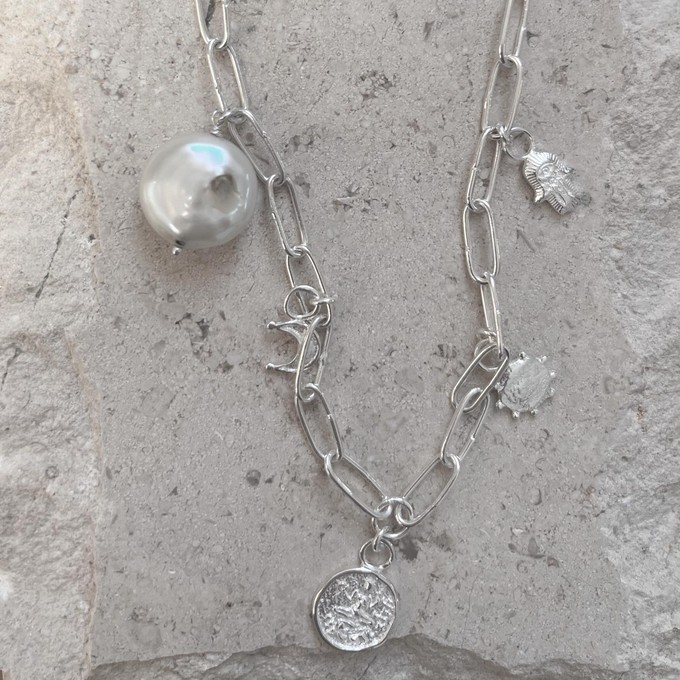 Serendipity Charm Necklace Silver- Outlet from Loft & Daughter