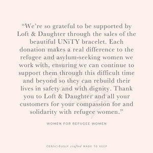 UNiTY Bracele (100% profit supporting Women for Refugee Women) from Loft & Daughter