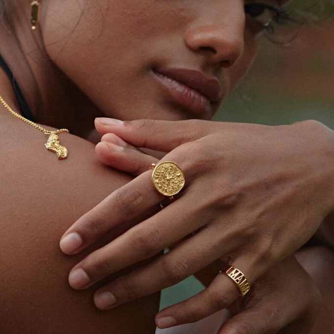 Lakshmi Coin Ring Silver - Outlet from Loft & Daughter