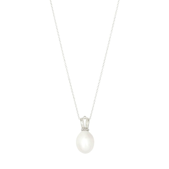 Selene Pearl Pendant Silver from Loft & Daughter