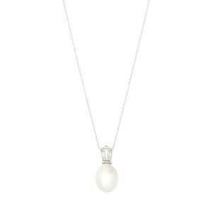 Selene Pearl Pendant Silver from Loft & Daughter