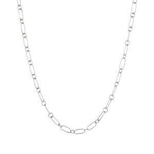 Hammered Link Chain Silver from Loft & Daughter