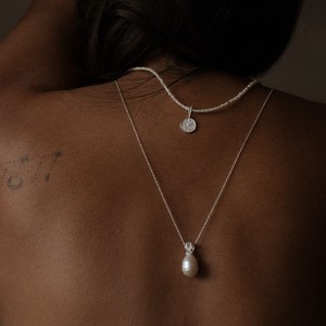 Selene Pearl Pendant Silver from Loft & Daughter