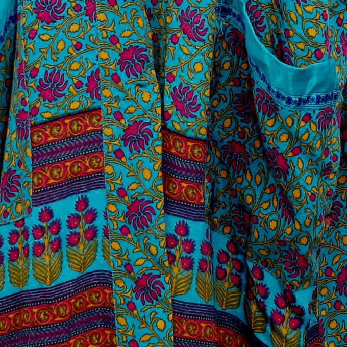 If Saris Could Talk Maxi Kimono- Pushkar Border from Loft & Daughter