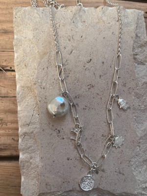 Serendipity Charm Necklace Silver- Outlet from Loft & Daughter