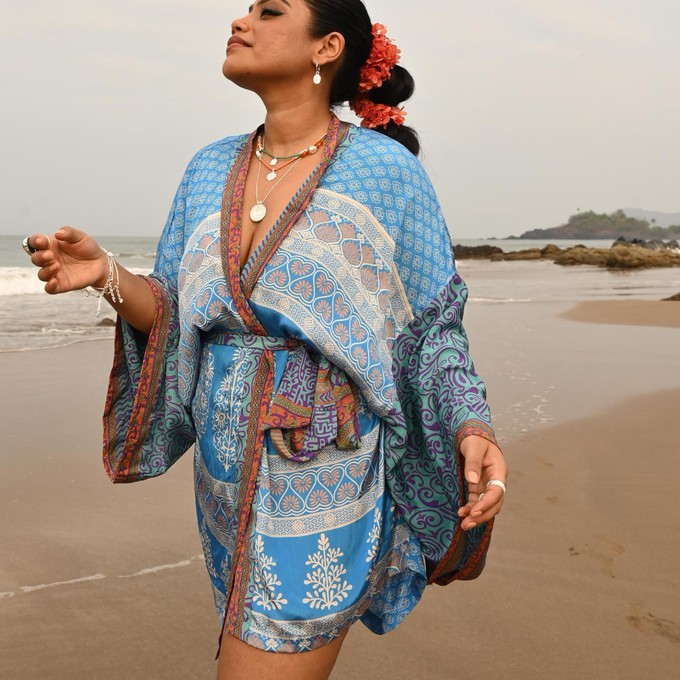 If Saris Could Talk Kimono- Narain Niwas from Loft & Daughter