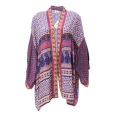 If Saris Could Talk Kimono- Paisley Prism via Loft & Daughter