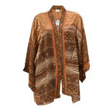 If Saris Could Talk Kimono- Bronzed Marigolds via Loft & Daughter