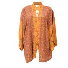 If Saris Could Talk Kimono- Saffron Paisley via Loft & Daughter
