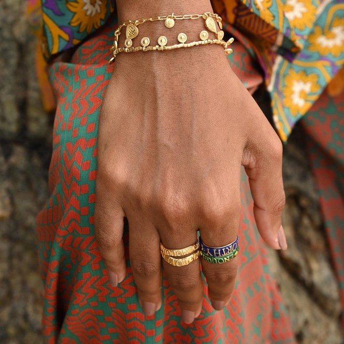 Worthy Affirmation Stacking Ring from Loft & Daughter