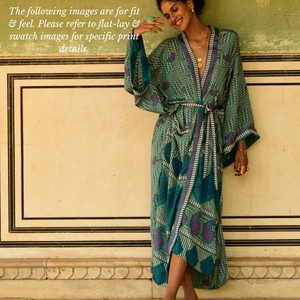 If Saris Could Talk Maxi Kimono- Sayulita Beach from Loft & Daughter