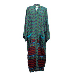 If Saris Could Talk Maxi Kimono- Pushkar Border from Loft & Daughter