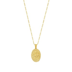 She Who Has Courage Pendant Gold Vermeil from Loft & Daughter