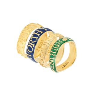 Worthy Affirmation Stacking Ring from Loft & Daughter