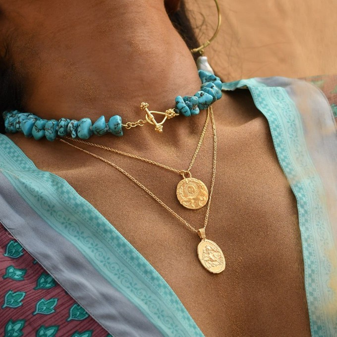 Relic Coin Pendant Gold Vermeil - Sample Sale from Loft & Daughter