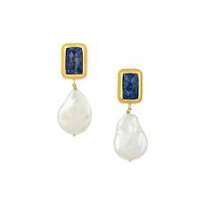 Riviera Earrings Gold Vermeil via Loft & Daughter