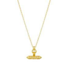 Secret T-Bar Amulet Gold Vermeil via Loft & Daughter