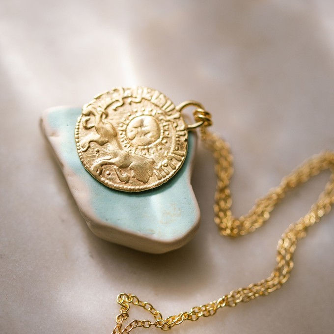 Relic Coin Pendant Gold Vermeil - Sample Sale from Loft & Daughter