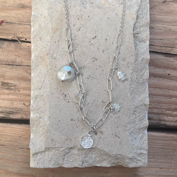 Serendipity Charm Necklace Silver- Outlet from Loft & Daughter