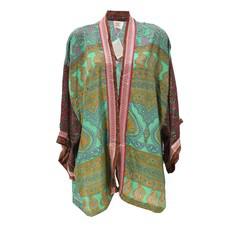 If Saris Could Talk Kimono- Mandir Border via Loft & Daughter