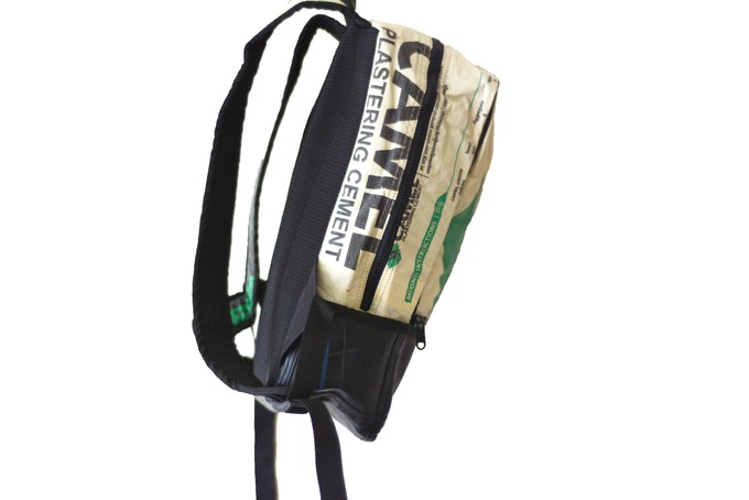 Upcycled Cement Bags Hoxton Backpack from Lost in Samsara