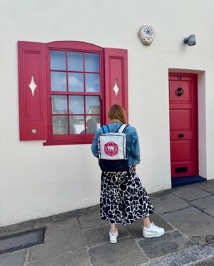 Upcycled Cement Bags Hoxton Backpack from Lost in Samsara