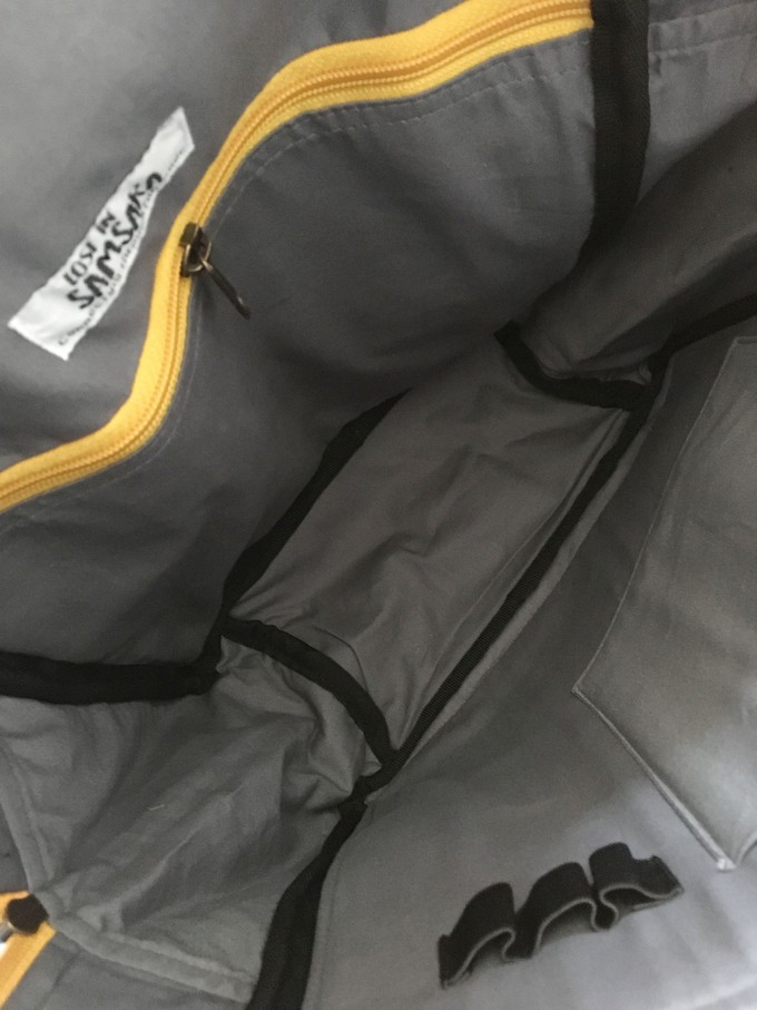 Upcycled inner tube Hackney Backpack from Lost in Samsara